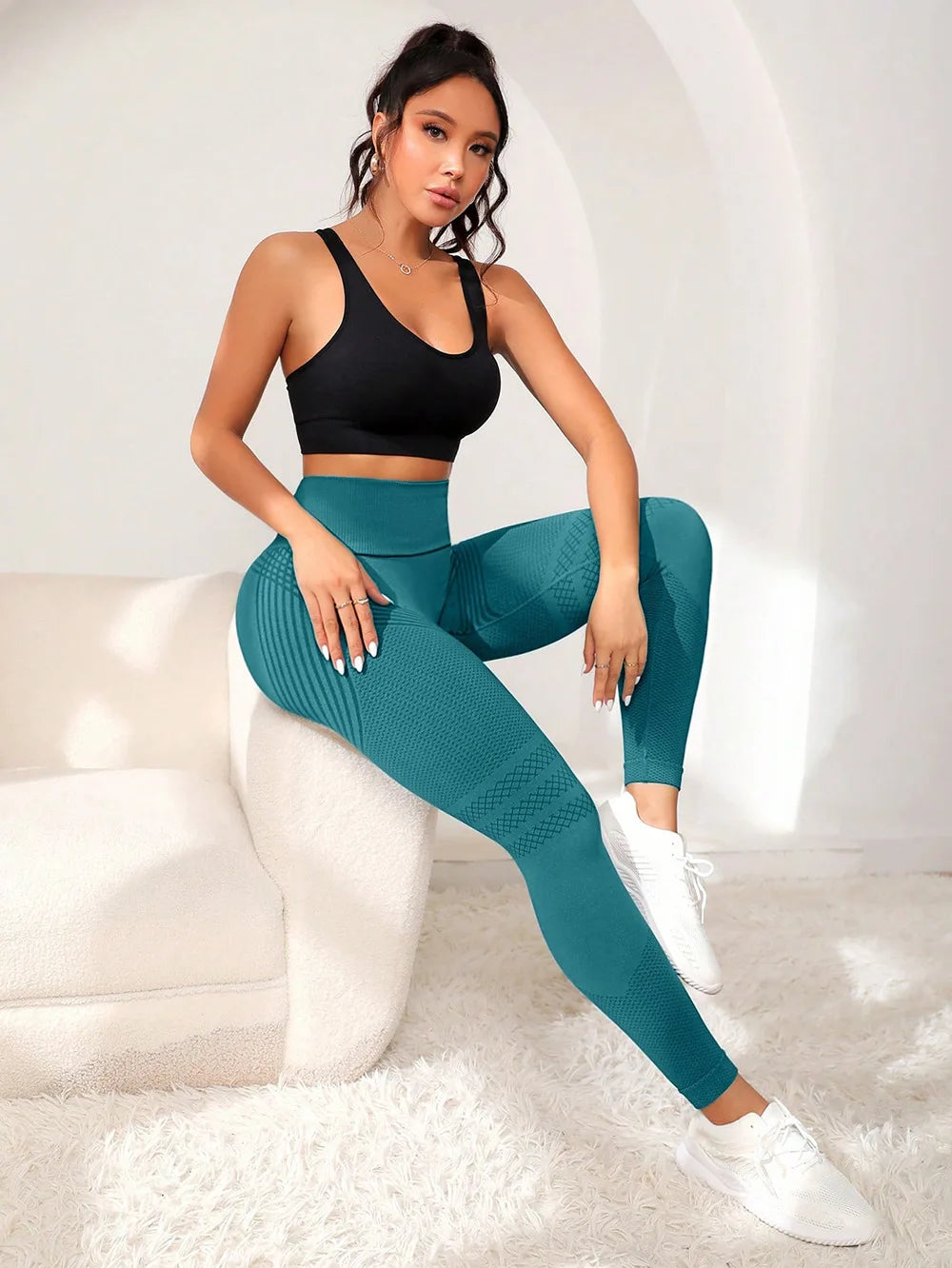 Legging Gainant Femme Taille Haute – Fitness, Running & Yoga
