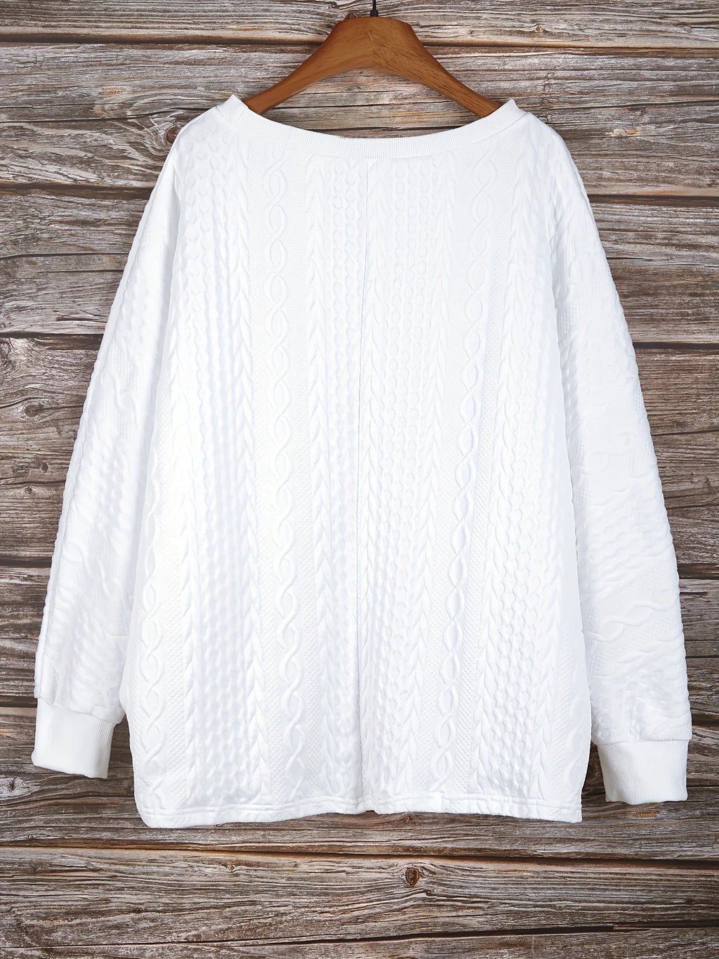 Pull Grande Taille Maille Torsadée – Coupe Ample & Confort Hivernal