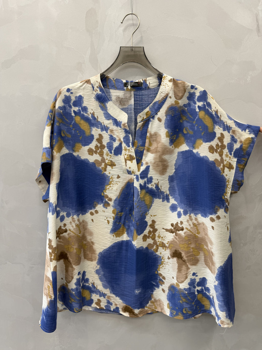 Blouse Grande Taille Imprimée Aquarelle Femme 46 à 60