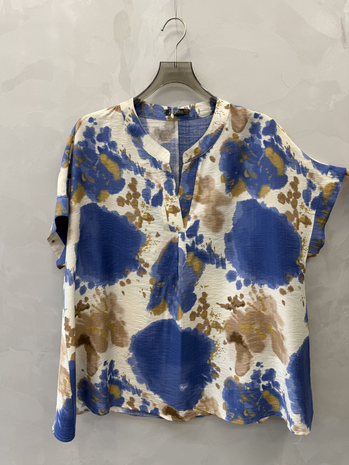 Blouse Grande Taille Imprimée Aquarelle Femme 46 à 60