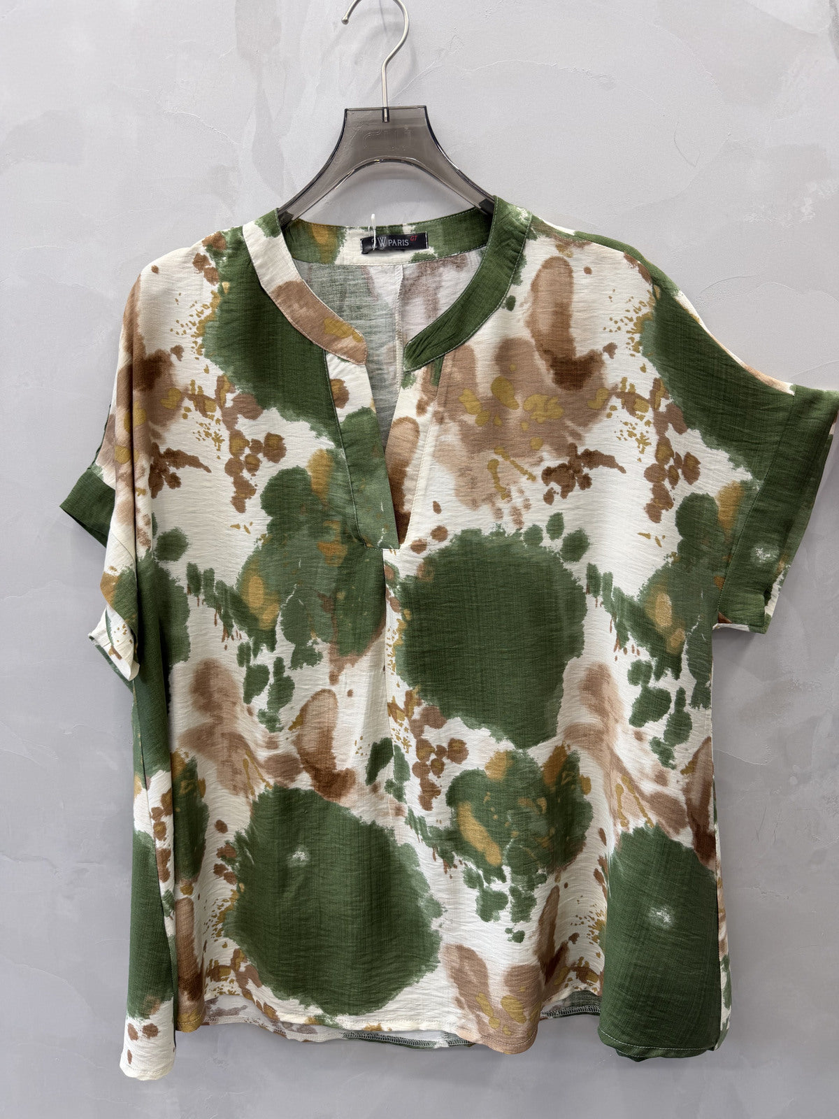 Blouse Grande Taille Imprimée Aquarelle Femme 46 à 60