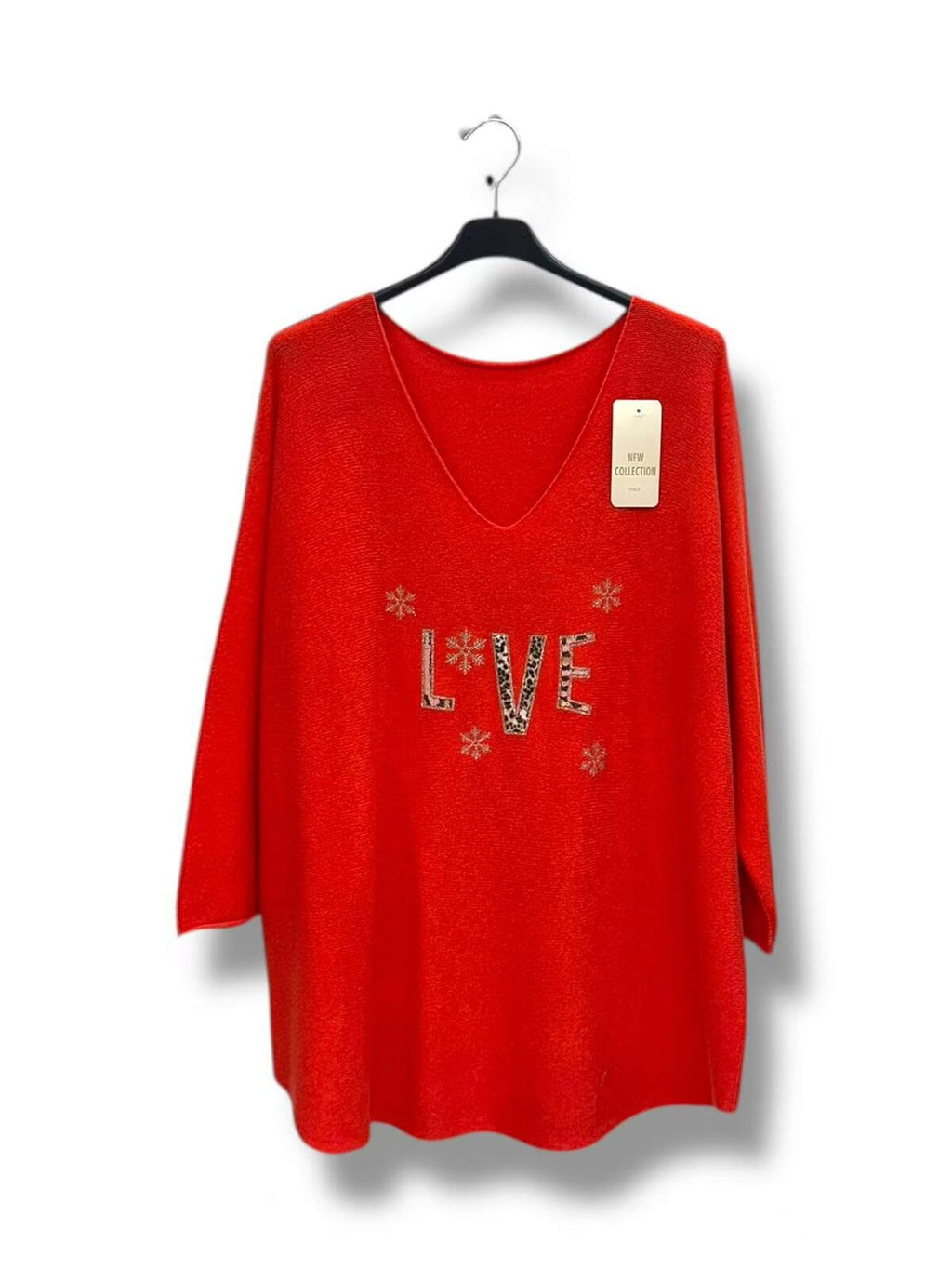 Haut LOVE avec strass - Grande Taille