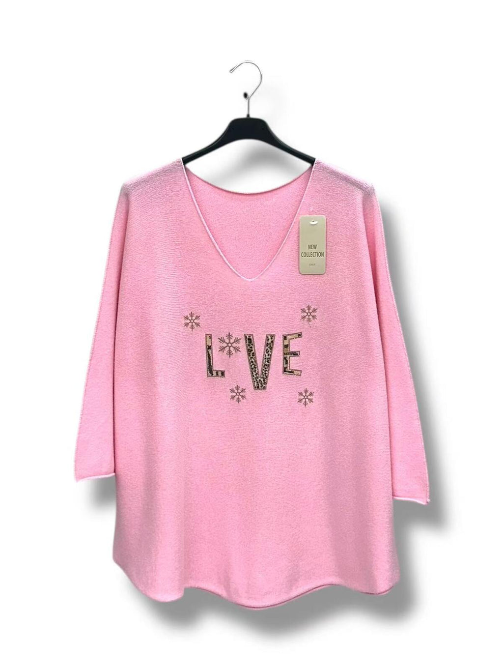 Haut LOVE avec strass - Grande Taille