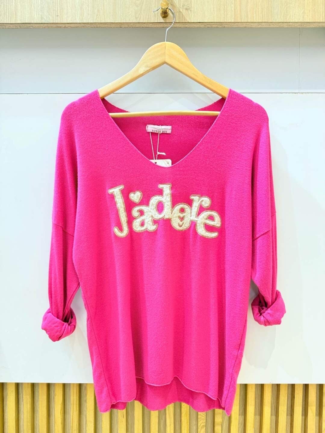 Pull Imprimé J'adore