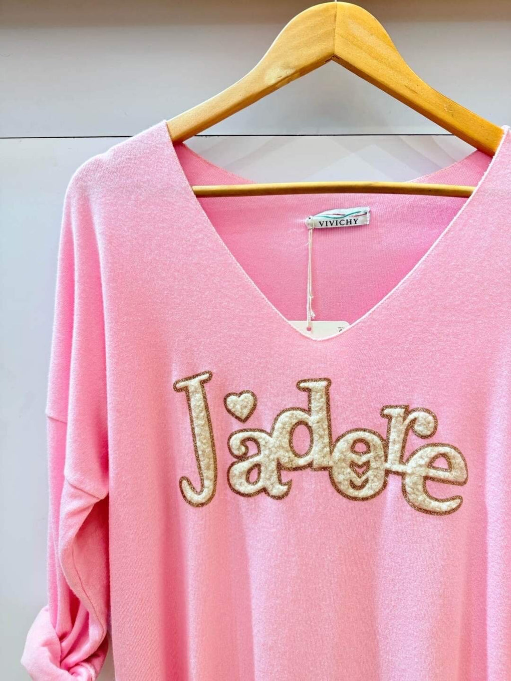 Pull Imprimé J'adore