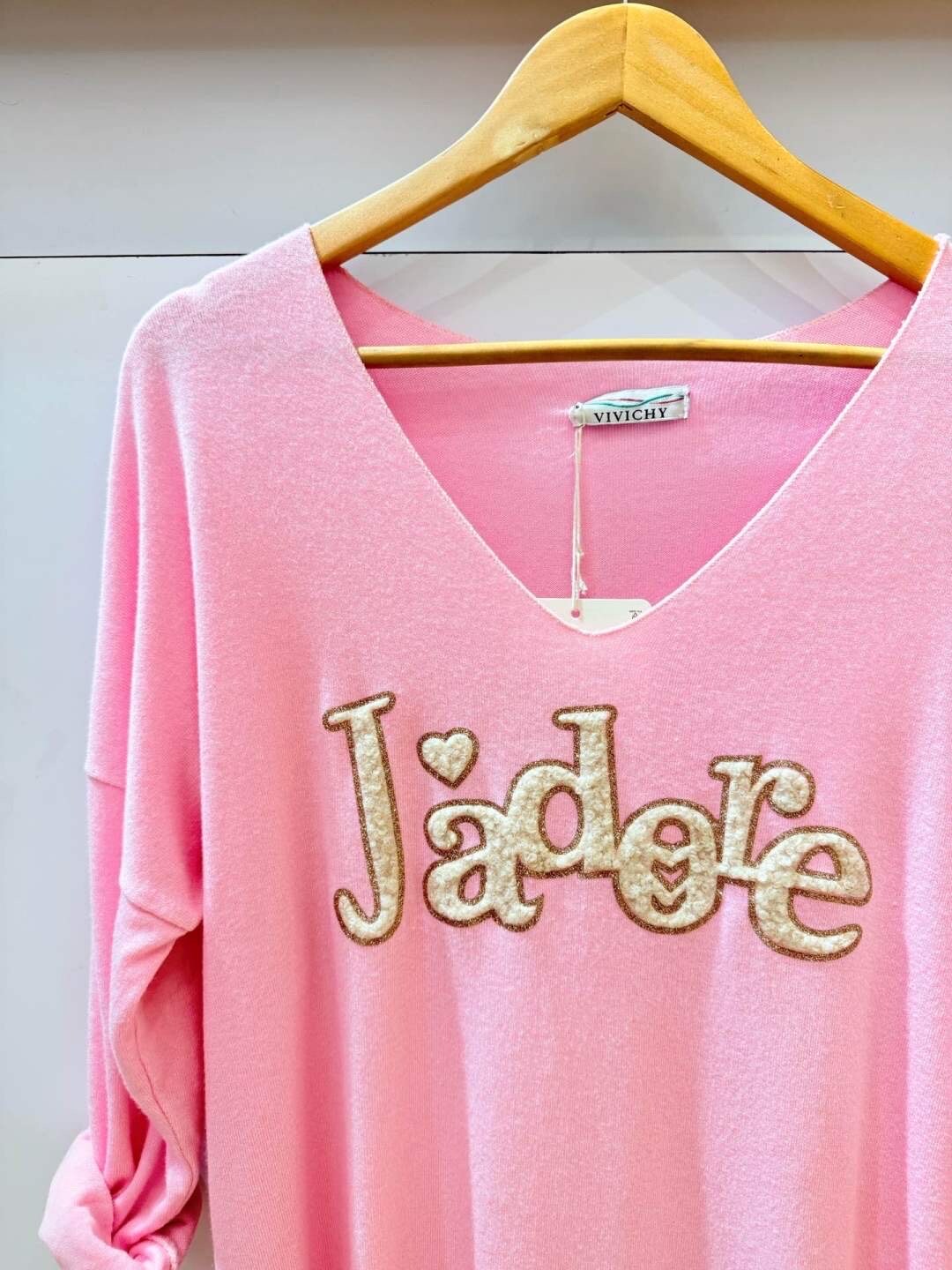 Pull Imprimé J'adore