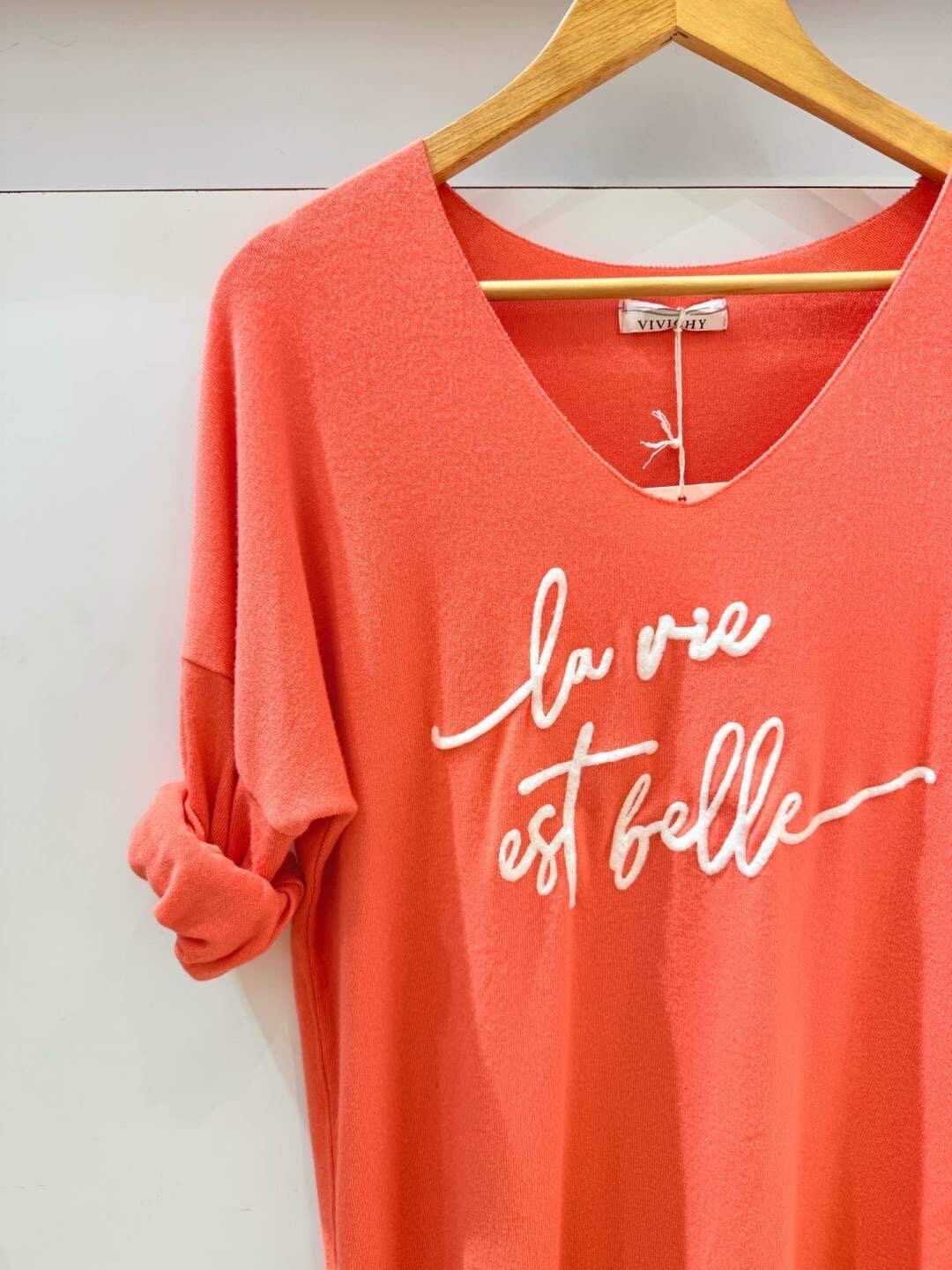 Pull Imprimé La Vie Est Belle