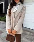Veste mi-longue en manche longue